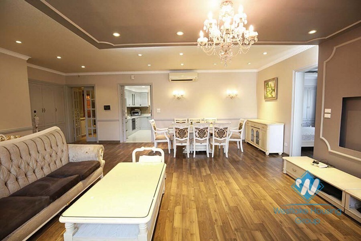 Spacious apartment with 03 bedrooms for rent in Ciputra Tay Ho, Hanoi.